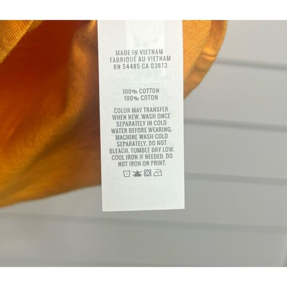 NWT Aerie Cotton T-shirt Women’s Size XS Orange - Picture 4 of 5